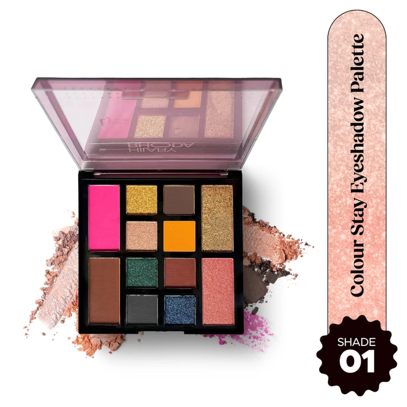 Hilary Rhoda Colour Stay Eyeshadow Palette | 12 Shades | Highly Pigmented & No Fallout | Matte & Shimmer Finish | Blendable Eyeshadow Palette | 20g (Shade 1) thumbnail 2